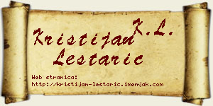 Kristijan Leštarić vizit kartica